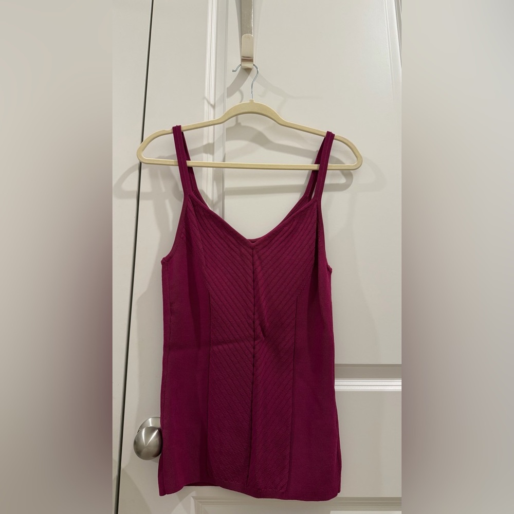 White House Black Market Magenta Tank Top
